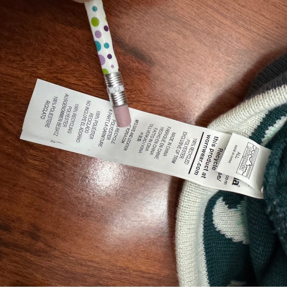 Patagonia Vintage Fleece Beanie Hat OSFM - Picture 7 of 8